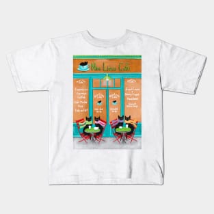 The Nine Lives Cat Cafe Kids T-Shirt